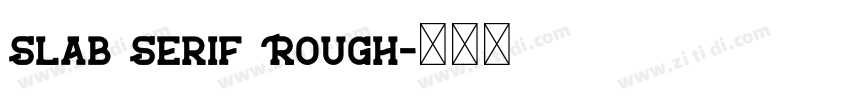 Slab Serif Rough字体转换 Slab Serif Rough字体转换